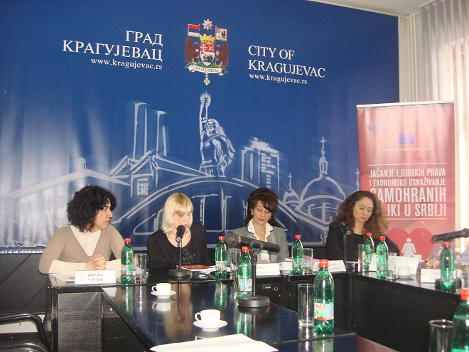 Round table "Single mothers and the labor market" held in Kragujevac