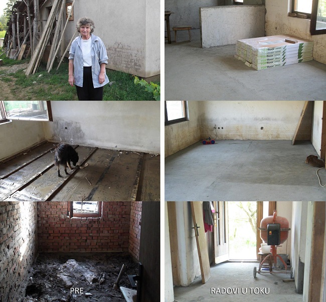 Fondacija  Ana i Vlade Divac  i UniCredit banka Slovenije  pomažu samohranoj majci iz Mionice da obnovi svoju kuću oštećenu u poplavama