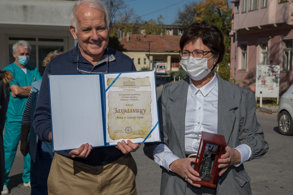 Complete renovation of the Outpatient Department for oncology patients  in Kruševac through the donation worth over RSD 15 million, made by  Mrs Anka Erne, Kruševac-born long-time donator of the Divac Foundation
