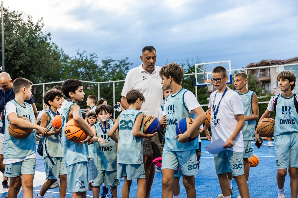 Ana and Vlade Divac Foundation and Luštica Bay Bring Young Basketball Players Together at the Sixth Basketball Camp