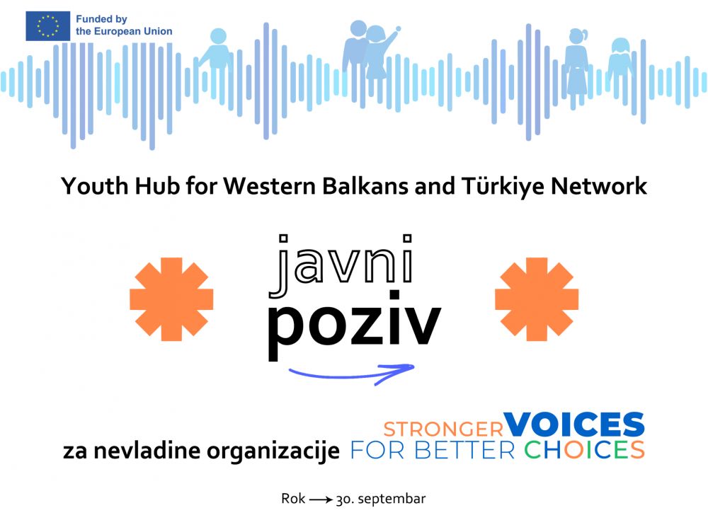 Javni poziv za nevladine organizacije - Youth Hub for Western Balkans and Türkiye