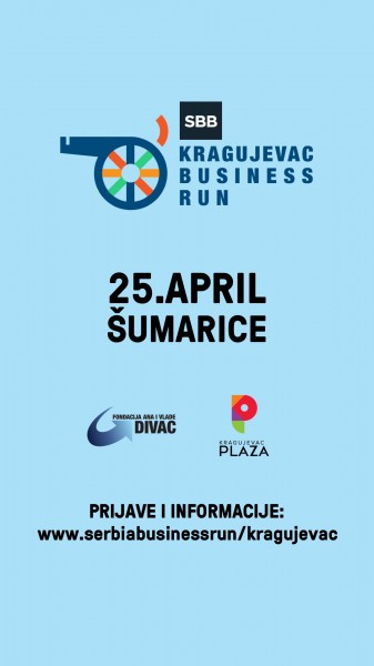 Dođite na Kragujevac Business Run 25. aprila i podržite Divac stipendiste!