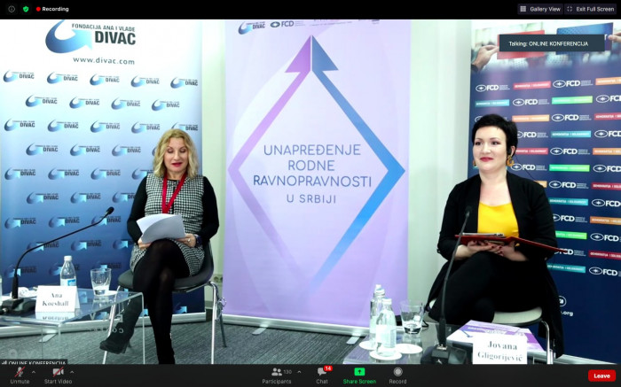 Zaključci nacionalne konferencije "Unapređenje rodne ravnopravnosti": pandemija dodatno otežala položaj žena u Srbiji 